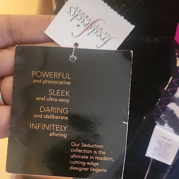 SEDUCTION BY FREDERICK'S Zebra Print Chemise Set w/ G-String Size L - Picture 6 of 7